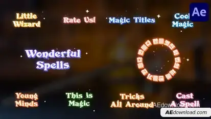 Magic Titles for After Effects Titles template preview