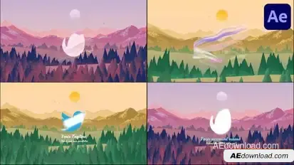 Magic Woods Logo Reveal for After Effects Logo Stings template preview