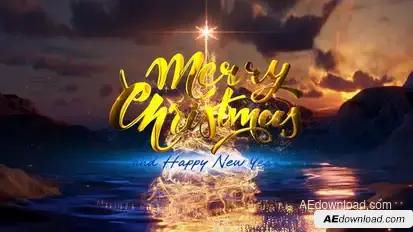 Magical Christmas Intro Logo Stings template preview