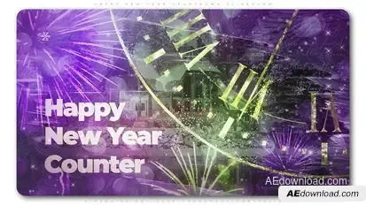 Magical Countdown New Year Slideshow Openers template preview