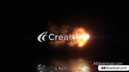 Magical Fire Reveal Logo Stings template preview
