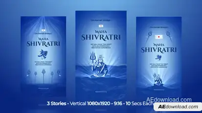 Maha Shivratri Instagram Stories Openers template preview