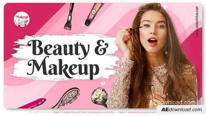 Makeup Blog Intro Product Promo template preview
