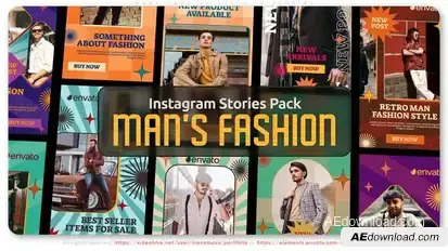 ManS Fashion Style IG Stories Product Promo template preview