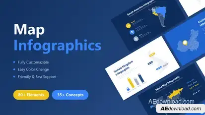 Map Infographics Infographics template preview