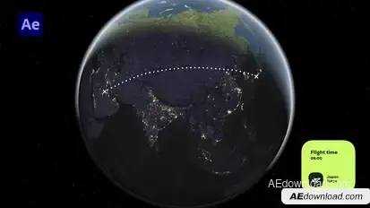 Map Route Animations Elements template preview