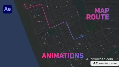 Map Route Animations Elements template preview
