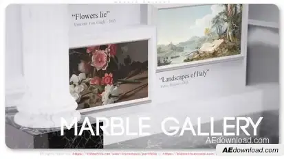 Marble Gallery Video Displays template preview