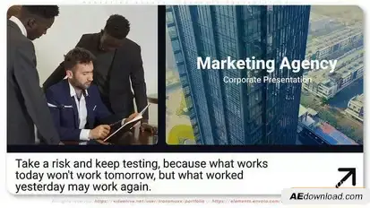 Marketing Agency Corporate Presentation Openers template preview
