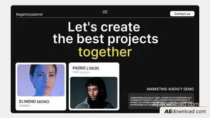 Marketing Agency Promo Openers template preview