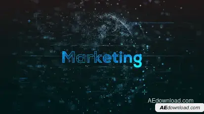 Marketing Network Earth Titles template preview