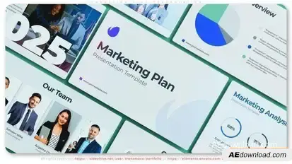 Marketing Plan Presentation Openers template preview