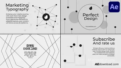 Marketing Typography for After Effects Titles template preview