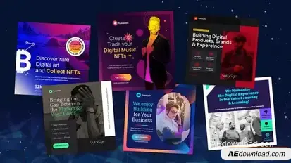 Marketplace & Business Corporate Instagram Post Openers template preview
