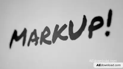 MarkUp - Animated Typeface Titles template preview
