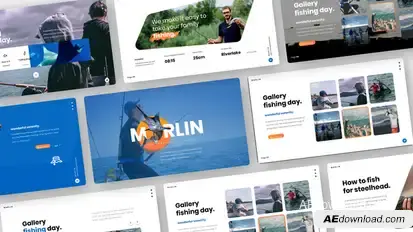Marlin Fishing Video Display After Effect Template Elements template preview