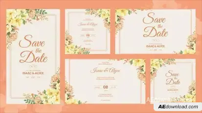 Married Wedding Invitation Openers template preview