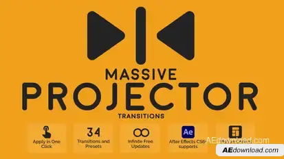Massive Projector Transitions Elements template preview