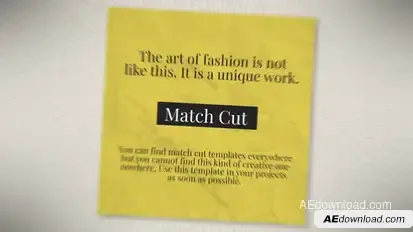 Match Cut Video Displays template preview