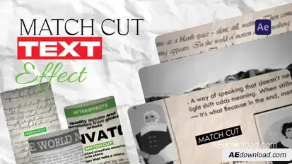 Match Cut for After Effects Titles template preview