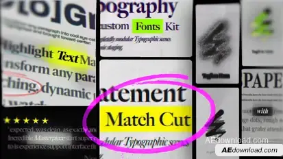Match Cut Intro Creator | Text & Logo Opener Openers template preview