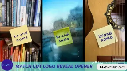 Match Cut Logo Reveal Opener Openers template preview