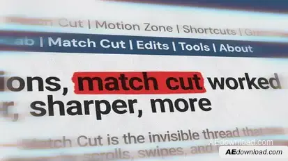 Match Cut Universal Openers template preview