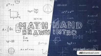 Math Hand Draw Intro Openers template preview