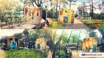 Matrimony Summer Slideshow Video Displays template preview