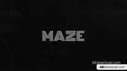 Maze - Animated Typeface Titles template preview