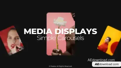 Media Displays - Simple Carousels Video Displays template preview