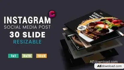Videohive Media Post Fashion – Food Product Promo template preview