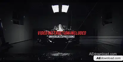 Media Sequences Glitch Reel Video Displays template preview