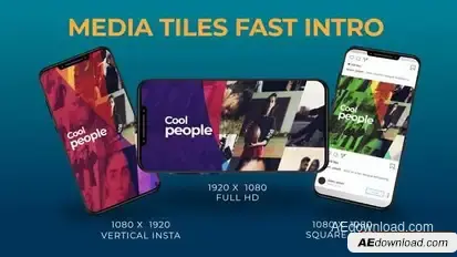 Media Tiles Fast Intro Openers template preview