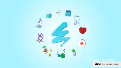 Medical 3D Logo Logo Stings template preview