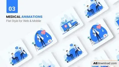 Medical Health Animations - Flat Concept Openers template preview