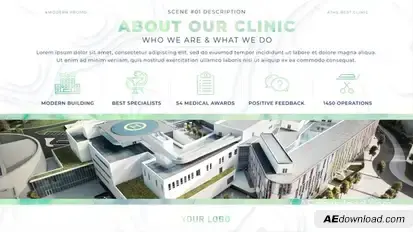 Medical Minimal Displays Video Displays template preview