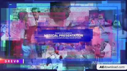 Medical Presentation/ Corp Corporate/ Coronavirus COVID-19/ Digital Retro Wave/ Slideshow/ Center Video Displays template preview
