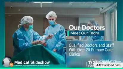 Medical Slideshow Video Displays template preview