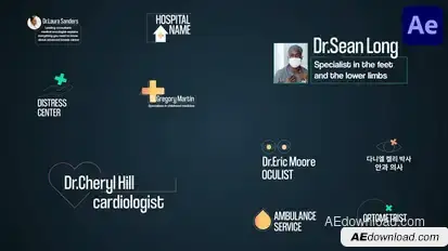 Medical Titles for After Effects Titles template preview