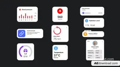 Medical Widget Elements template preview