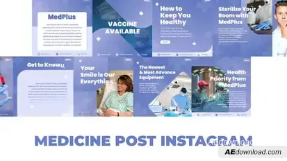 Medicine post istagram Product Promo template preview