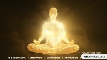 Meditation Reveal Logo Stings template preview