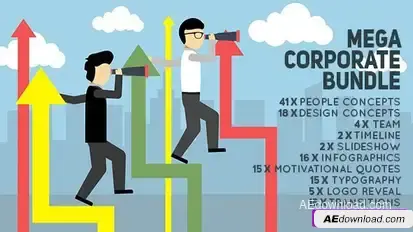Videohive Mega Corporate Bundle – People Promotion Kit Video Displays template preview