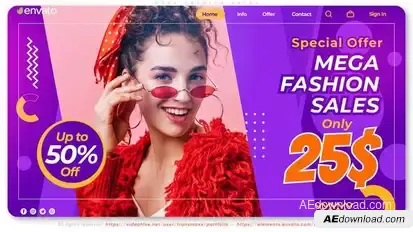 Mega Fashion Sales Product Promo template preview