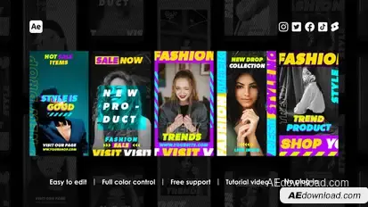 Mega Sale Instagram Stories Product Promo template preview