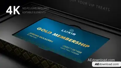 Membership Card Intro Ad Product Promo template preview
