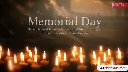Memorial Day Video Displays template preview