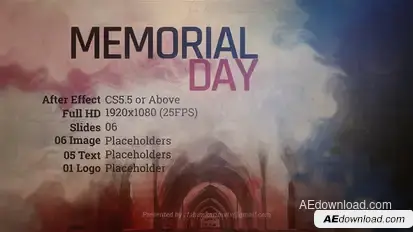Memorial Day Template Openers template preview