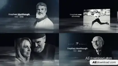 Memorial Photo Gallery Video Displays template preview